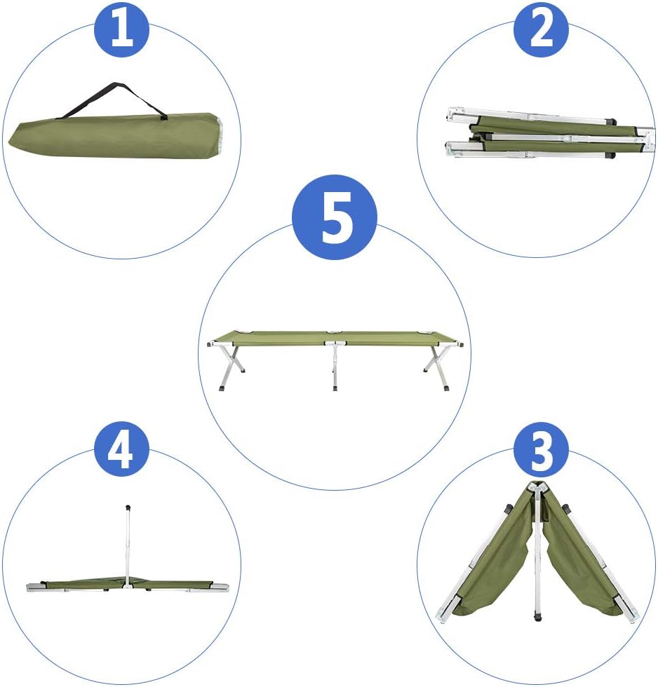 Lightweight Portable Adult Folding Camping Cot