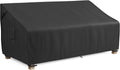 Black Waterproof 3‑Seater Outdoor Couch Cover