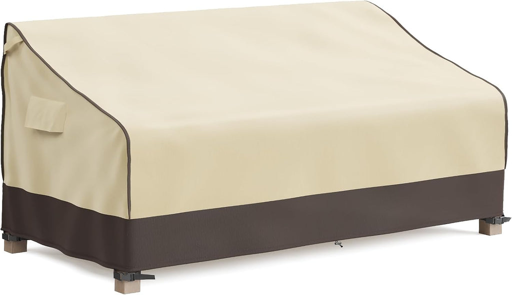 Brown Waterproof 3‑Seater Patio Couch Cover