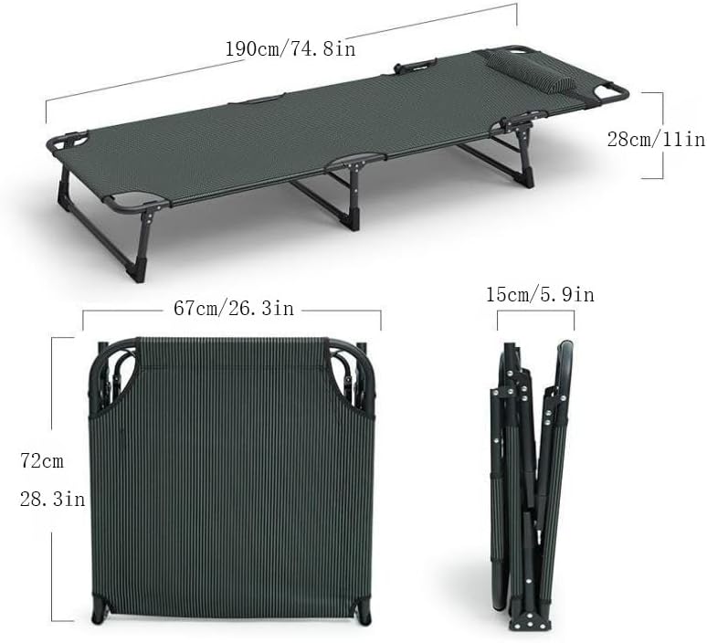 Adjustable Mattress Adult Folding Camping Cot