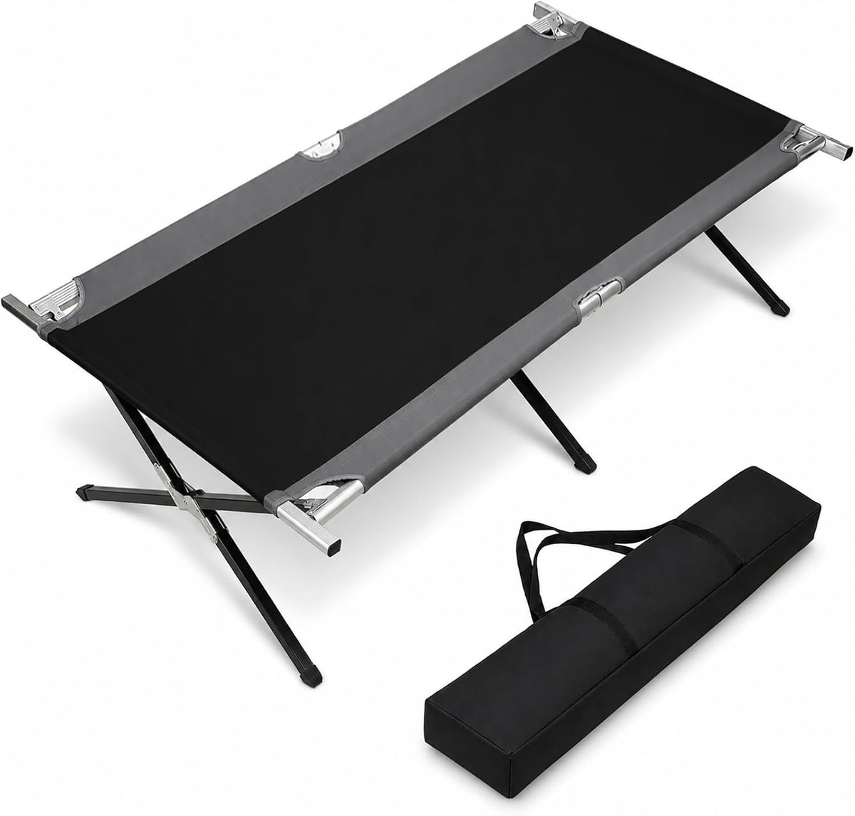 Heavy‑Duty Oversized Folding Camping Cot