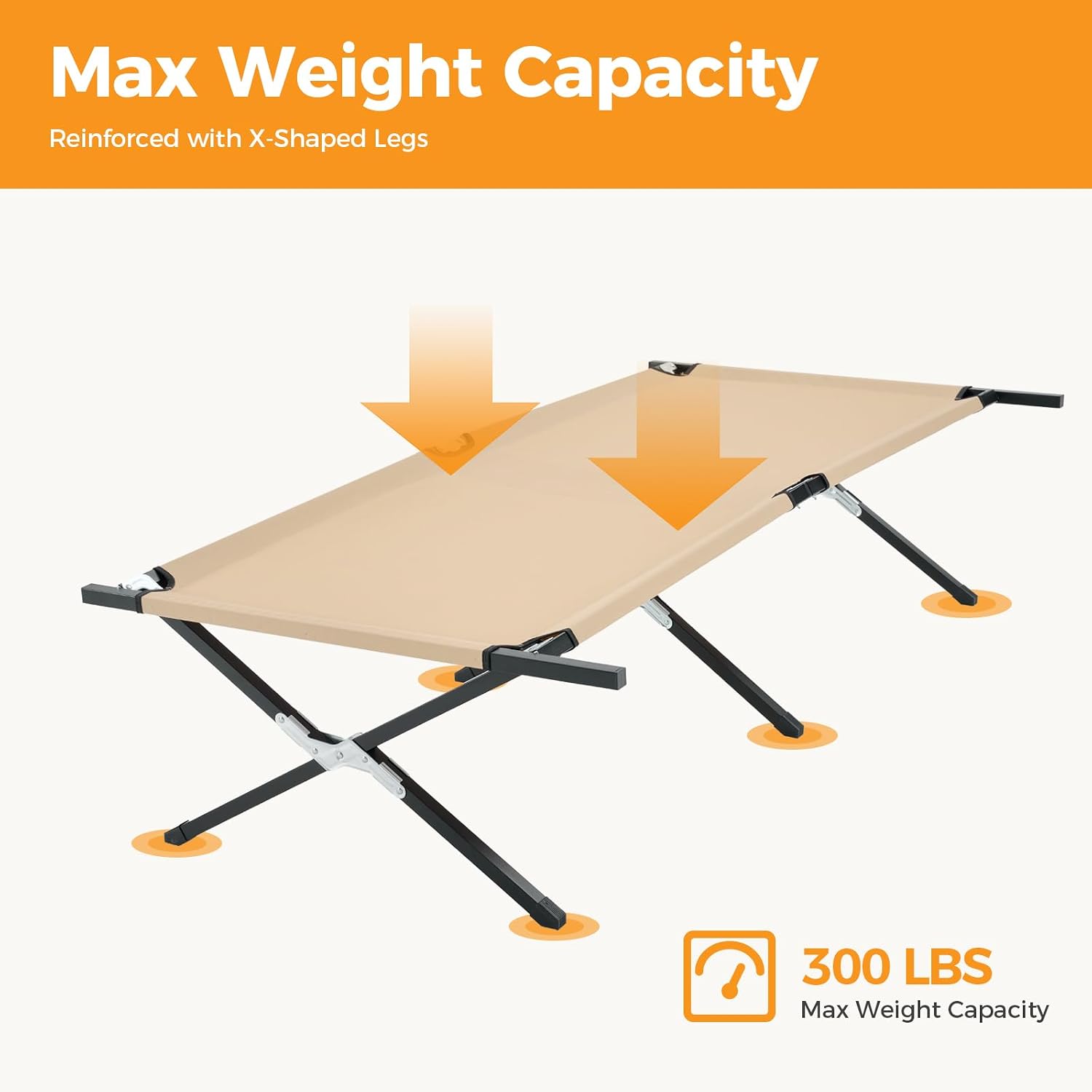 Portable Folding Adult Camping Guest Bed