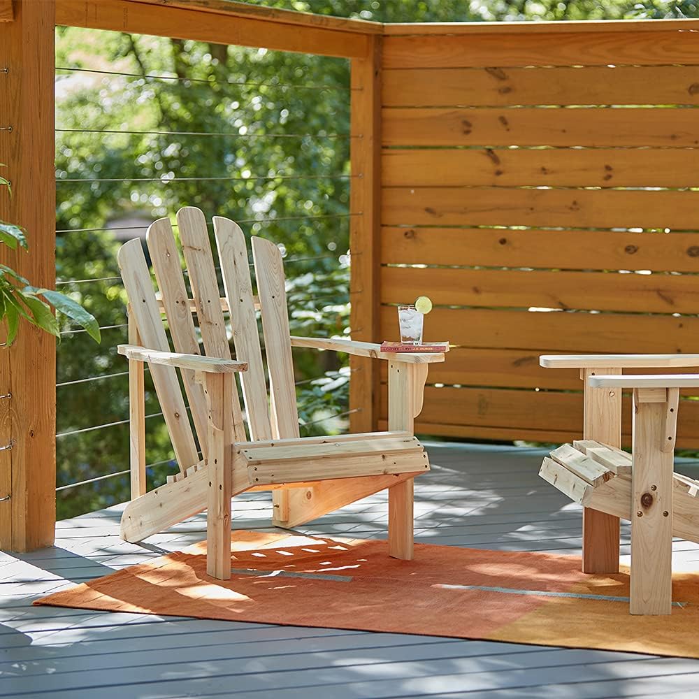 Wooden Outdoor Patio Adirondack Chair
