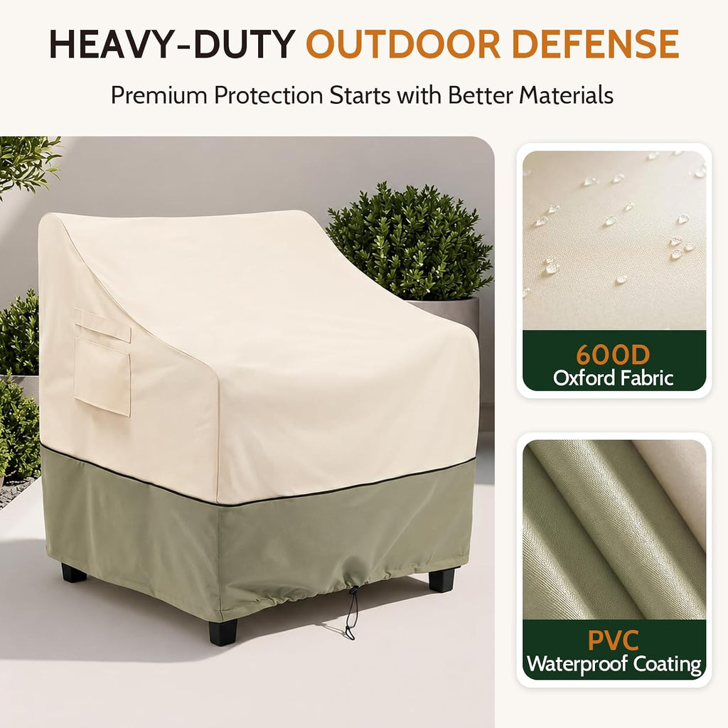 Waterproof Patio Chair Cover 2‑Pack