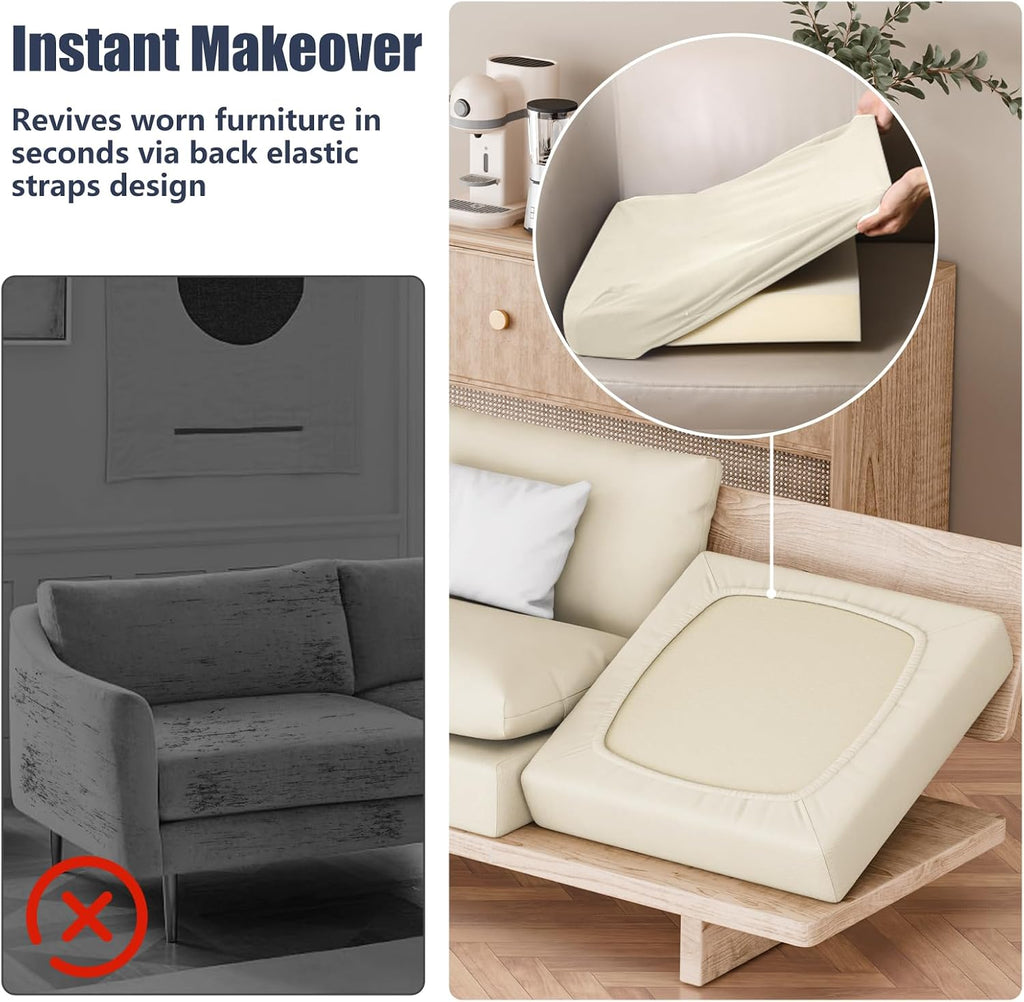 Stretch Patio Furniture Cushion Slipcover Set