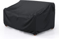 Black Waterproof 2‑Seater Patio Sofa Cover