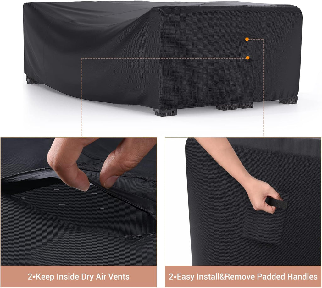 Black Waterproof Patio Furniture Cover