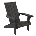 Black Weather‑Resistant Outdoor Adirondack Chair