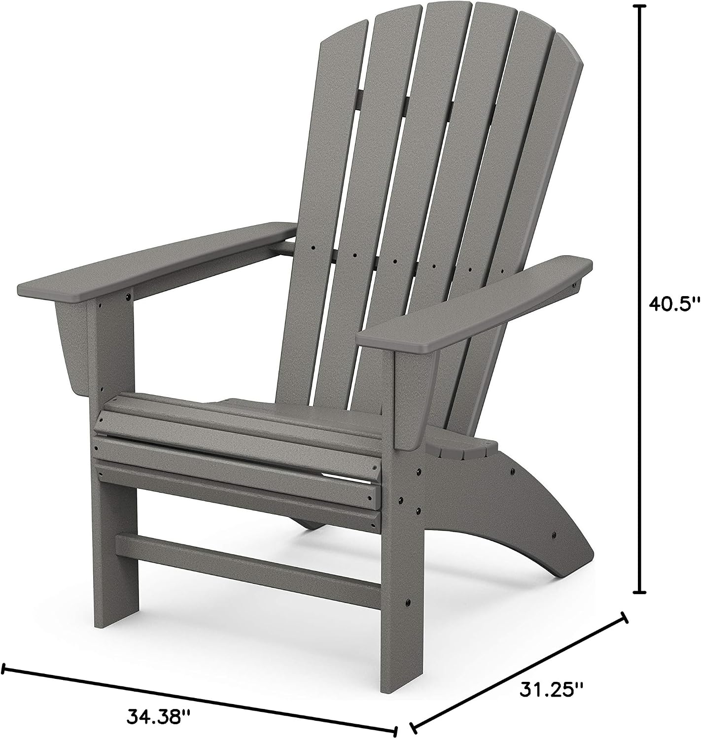 HDPE Outdoor Curveback Adirondack Chair