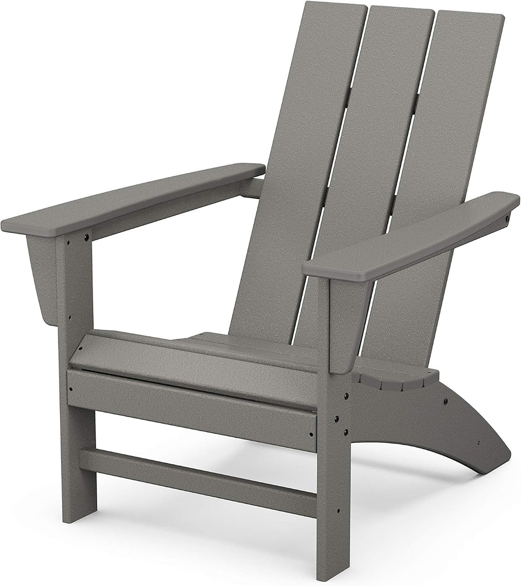 Grey HDPE Outdoor Adirondack Chair