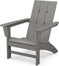 Grey HDPE Outdoor Adirondack Chair