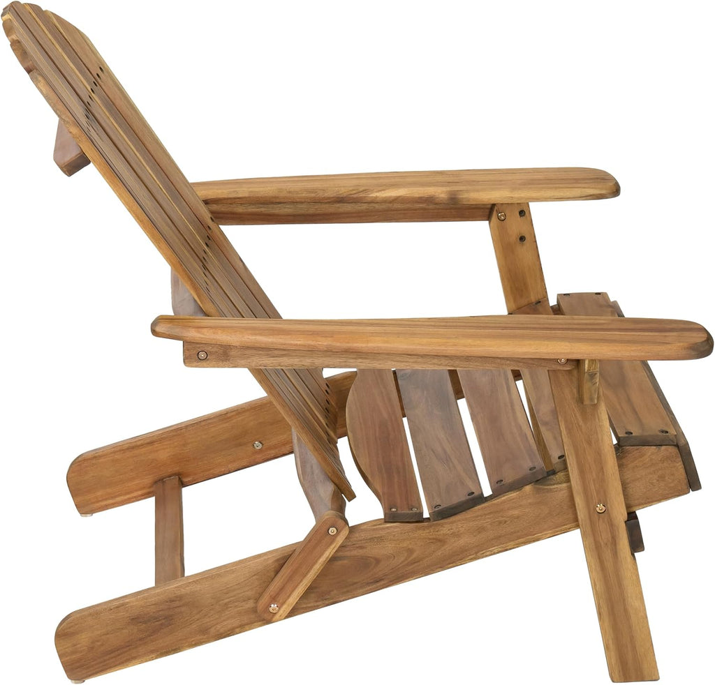 Folding Wood Outdoor Adirondack Chair
