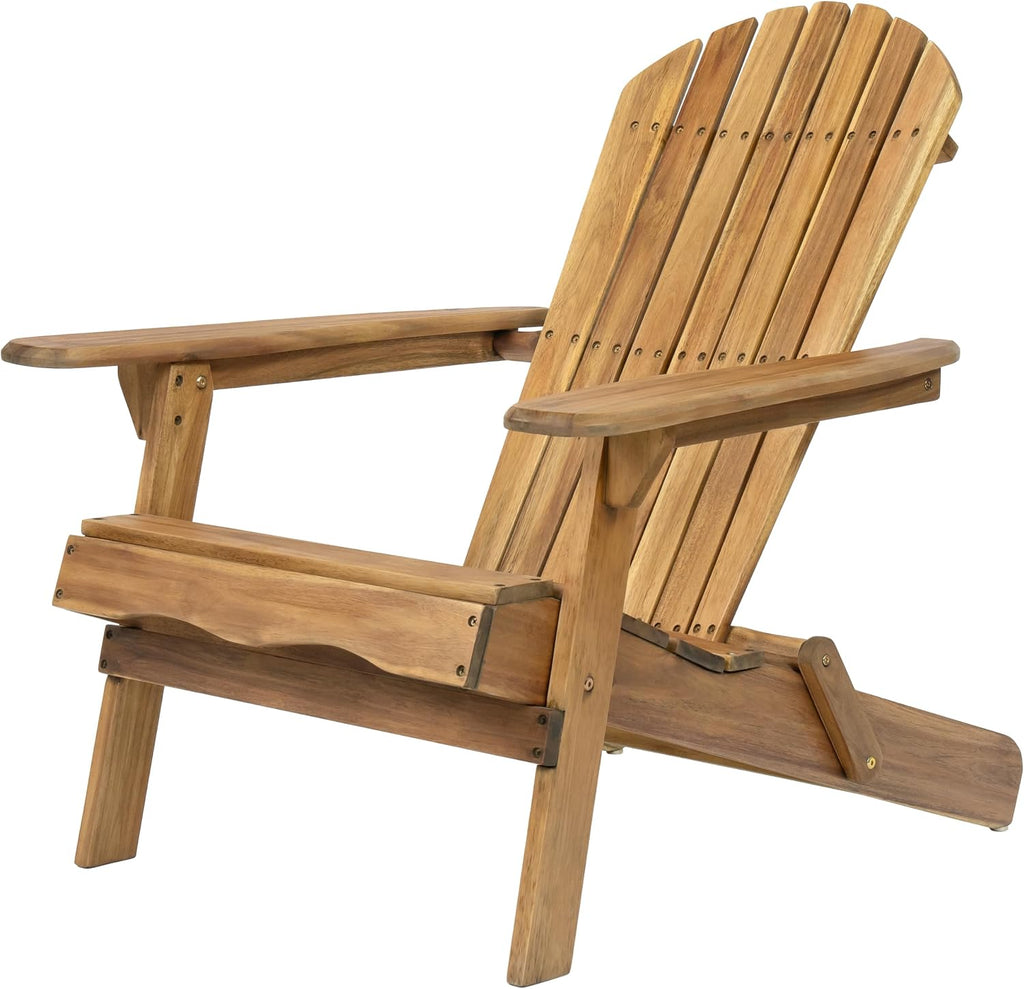 Folding Wood Outdoor Adirondack Chair