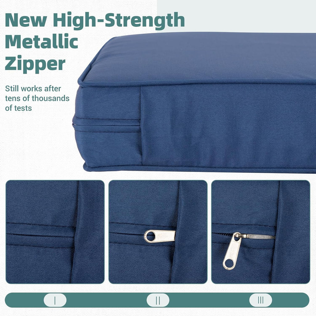 Blue Weather‑Resistant Patio Cushion Set