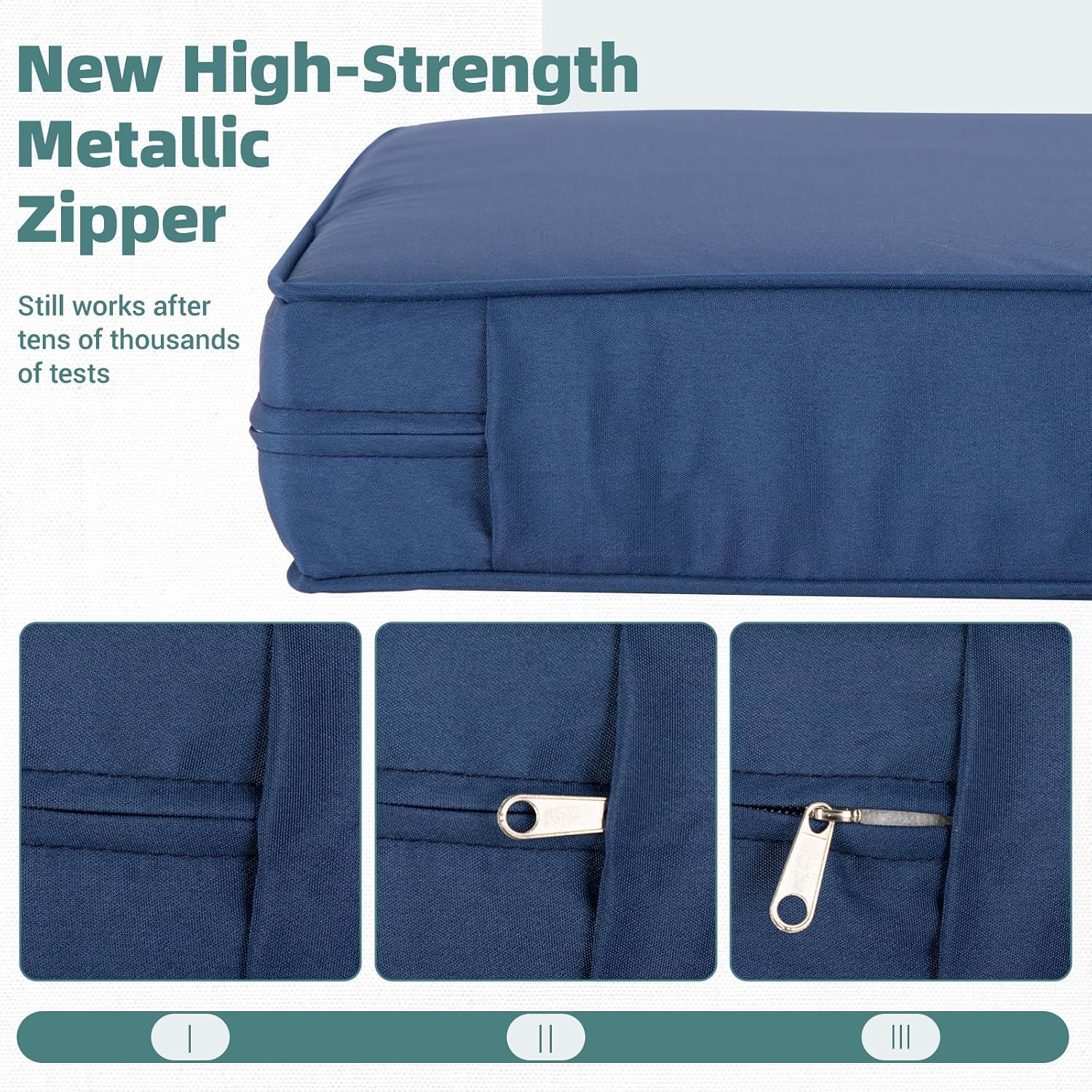 Blue Weather‑Resistant Patio Cushion Set