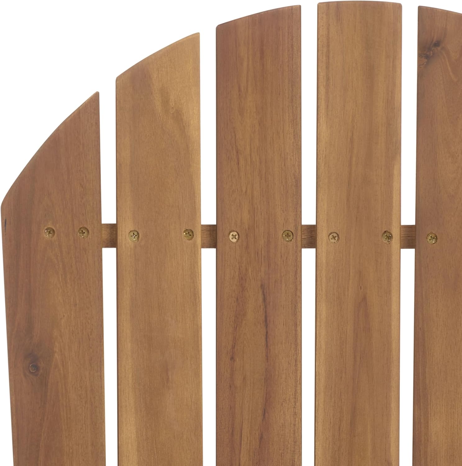 Teak‑Brown Solid Wood Outdoor Adirondack Chair