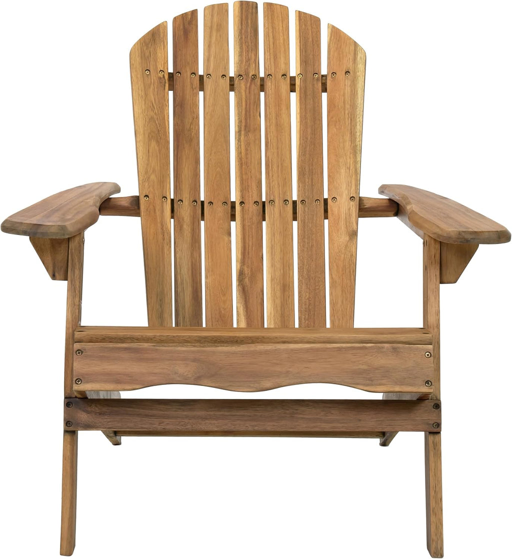 Folding Wood Outdoor Adirondack Chair