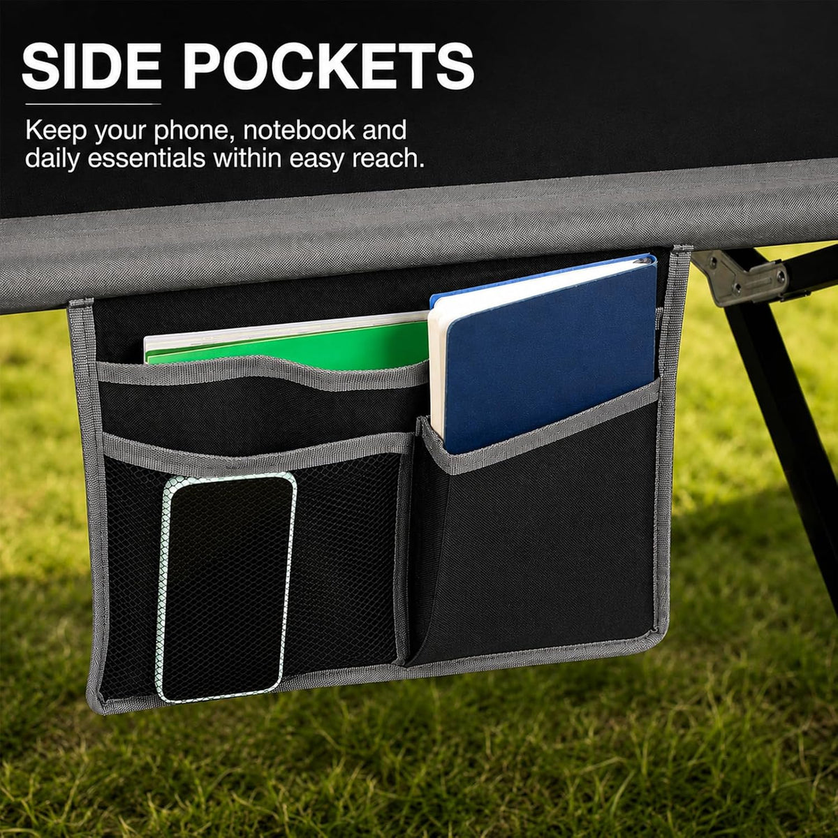 Heavy‑Duty Oversized Folding Camping Cot