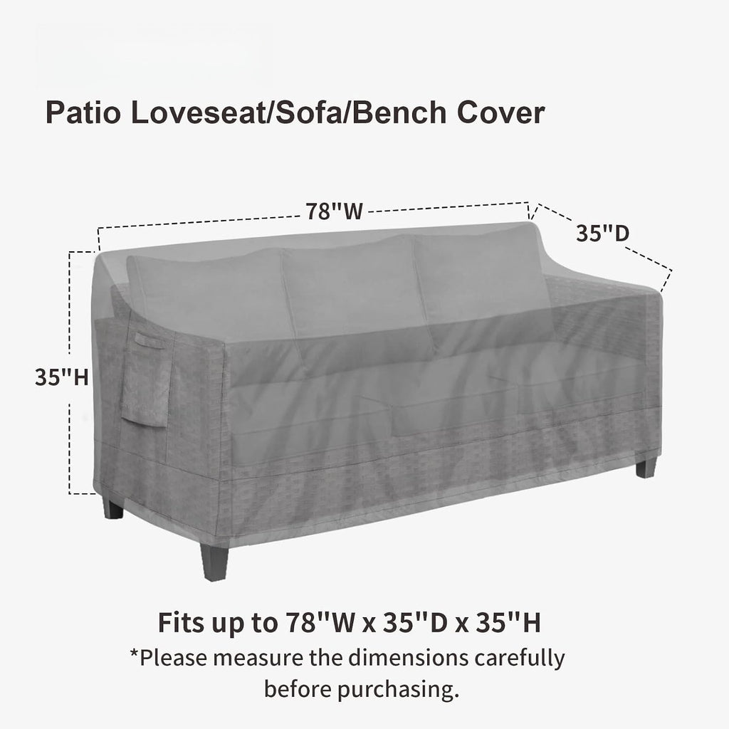Waterproof 3‑Seater Outdoor Sofa Cover